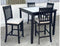 Salvador Black/White 5-Piece Counter Height Dining Set