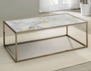 Salvador Faux-Marble Coffee Table