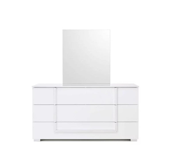 Antonella Collection (White) LED Italian Bedroom Set