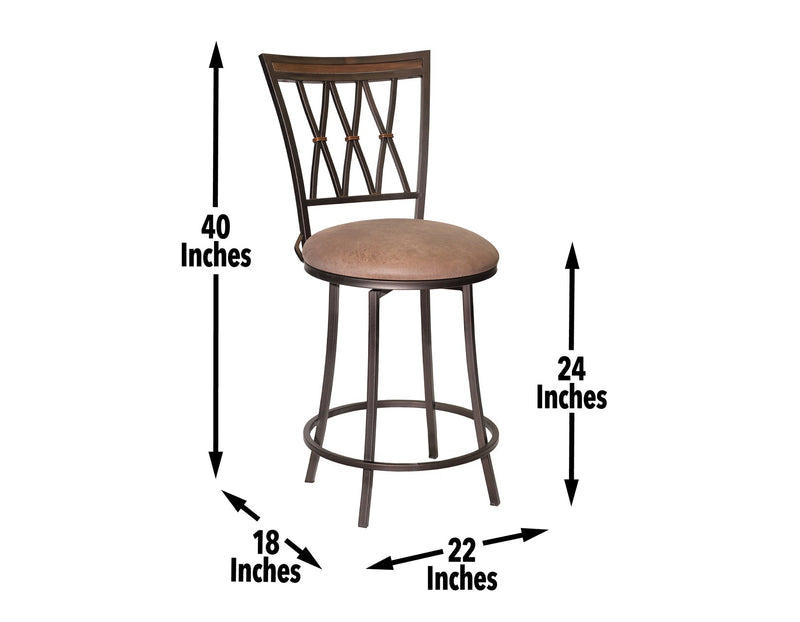 Sedona 24″ Counter Stool, Swivel