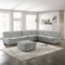 Selen Light Grey Linen Corner Sectional