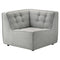 Selen Light Grey Linen Corner Sectional