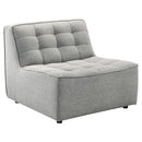 Selen Light Grey Linen Corner Sectional