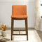 Shannon Counter Chair In Burnt Orange Velvet