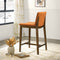 Shannon Counter Chair In Burnt Orange Velvet