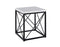 Skyler White Marble End Table