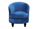 Sophia Swivel Accent Chair, Blue Velvet