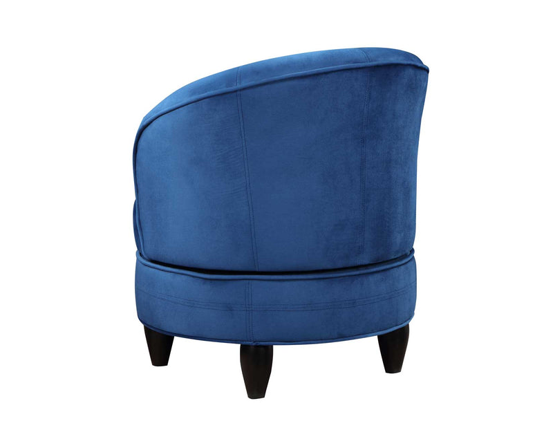 Sophia Swivel Accent Chair, Blue Velvet