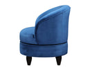 Sophia Swivel Accent Chair, Blue Velvet