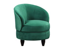 Sophia Swivel Accent Chair, Green Velvet