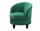 Sophia Swivel Accent Chair, Green Velvet