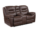 Stetson Manual Reclining Console Loveseat