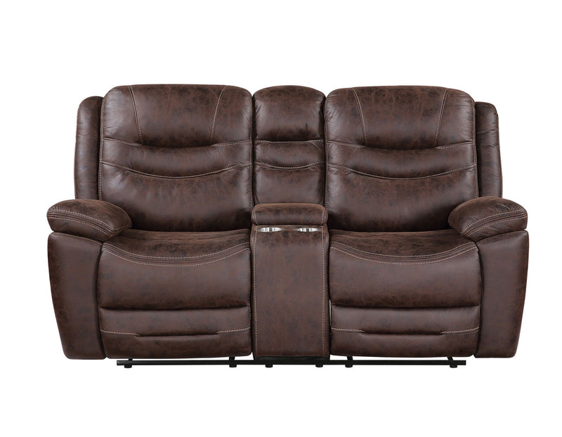 Stetson Manual Reclining Console Loveseat