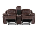 Stetson Manual Reclining Console Loveseat