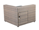 Tamyra Resin Wicker Side Table & Ottoman