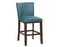 Tiffany 24″ Counter Stool, Peacock Leatherette, Set of 2