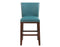 Tiffany 24″ Counter Stool, Peacock Leatherette, Set of 2