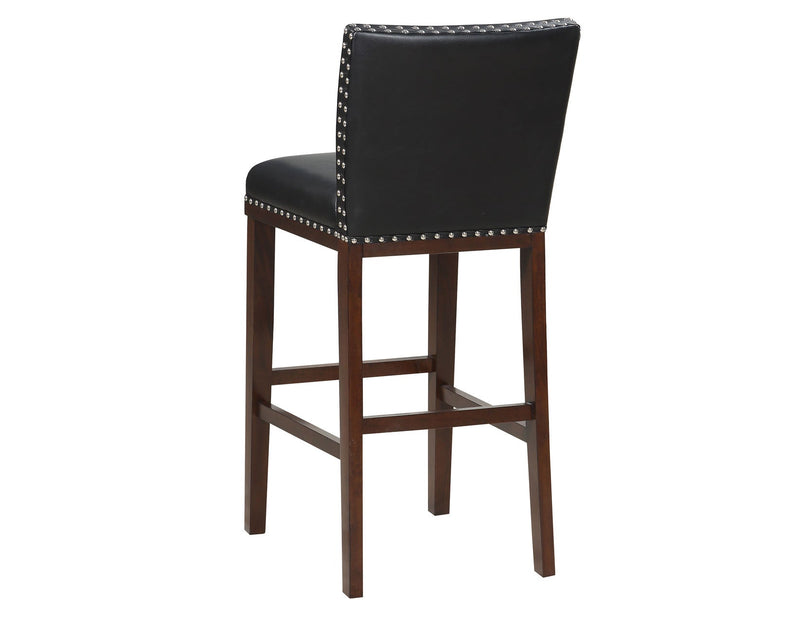 Tiffany 30″ Bar Stool, Black, Set of 2