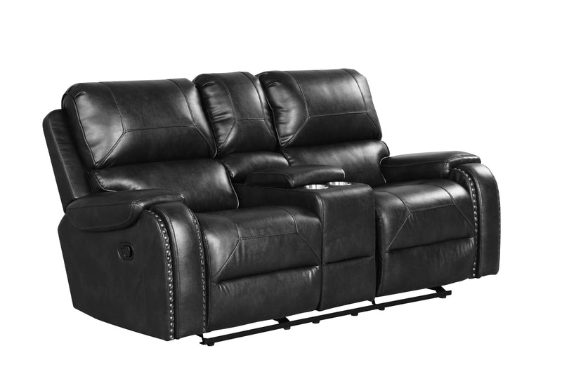 Titan Black Oversized  3-Piece Reclining Living Room Set