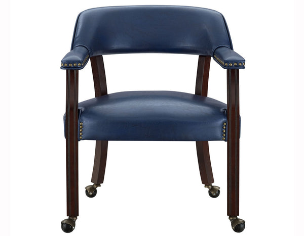 Tournament Arm Chair w/Casters, Navy