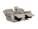 Tyson Reclining Glider Console Loveseat