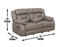 Tyson Reclining Glider Console Loveseat