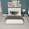 Valery King Size Cream Boucle Platform Bed King