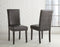 Verano Black PU Side Chair, Set of 2