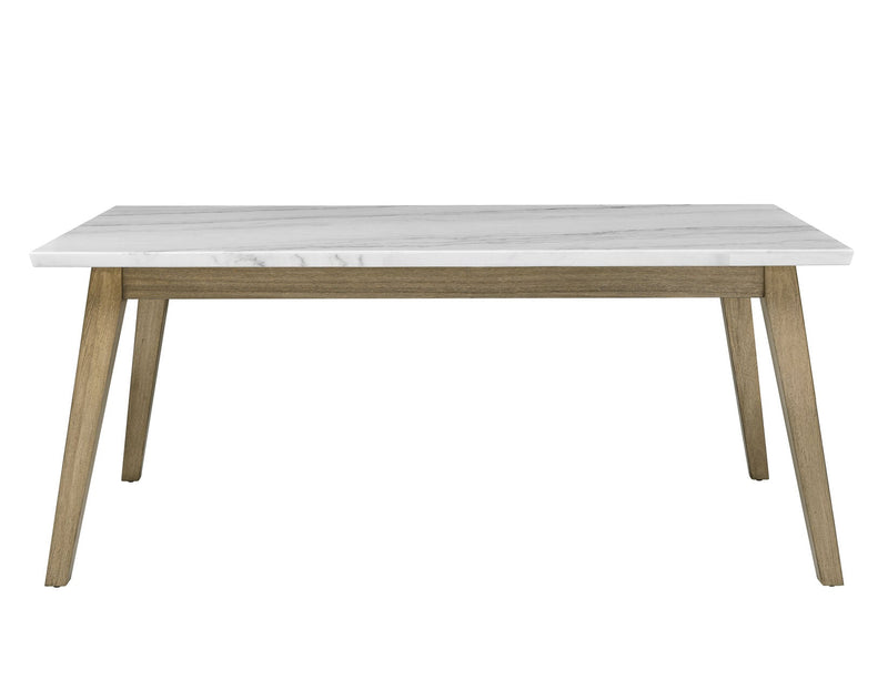 Vida 72″ White Marble Top Dining Table