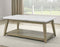 Vida Marble Top Cocktail Table w/Casters