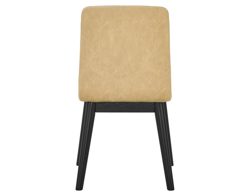 Vida Vegan Leather Side Chair, Sand