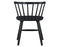 Willow Solid Wood Dining Chair, Black