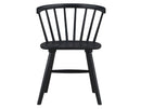 Willow Solid Wood Dining Chair, Black