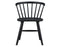 Willow Solid Wood Dining Chair, Black