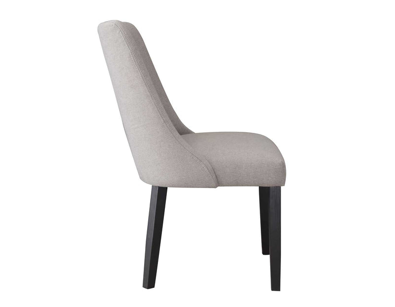 Xena Upholstered Side Chair, Gray