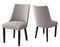 Xena Upholstered Side Chair, Gray