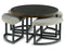 Yukon Coffee Table with Stools