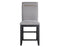 Yves 24″ Counter Stool, Grey Upholstered, Set of 2