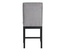 Yves 24″ Counter Stool, Grey Upholstered, Set of 2