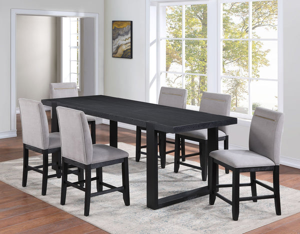 Yves 5-Piece Counter Dining Set(Counter Table & 4 Performance Fabric Counter Chairs)