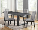 Yves 5 Piece Dining Set (Table & 4 Grey Performance Side Chairs)