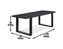 Yves 77-95-inch Counter Table